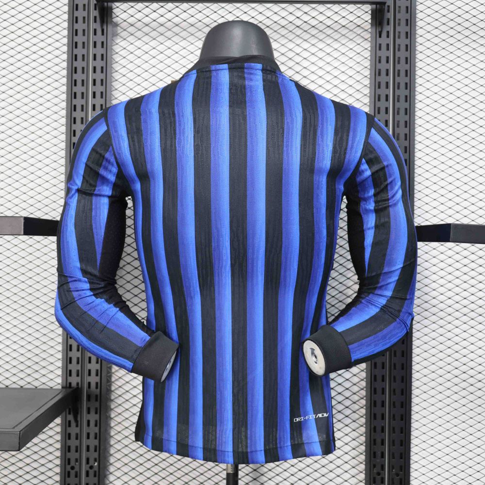 25-26 Inter Milan Home Kit Jersey Player Version Long Sleeve