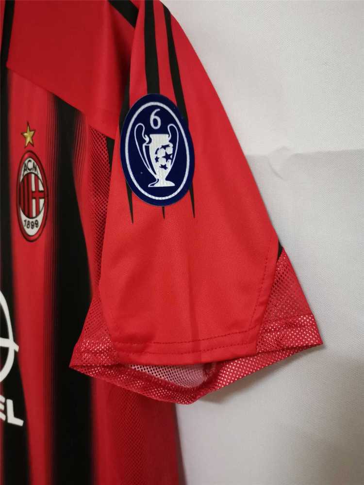 04-05 AC Milan  Retro Jersey Home