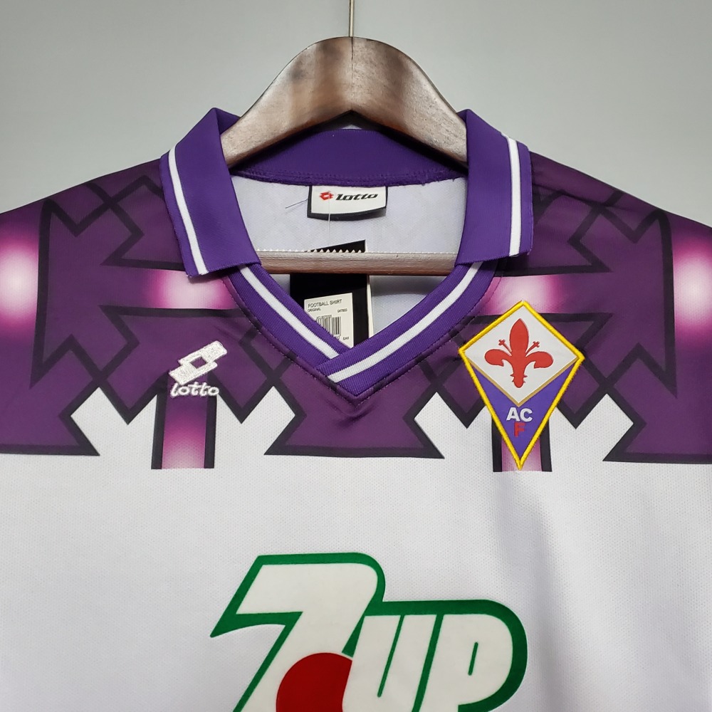1992-1993 Fiorentina Soccer Away Jersey Retro Version
