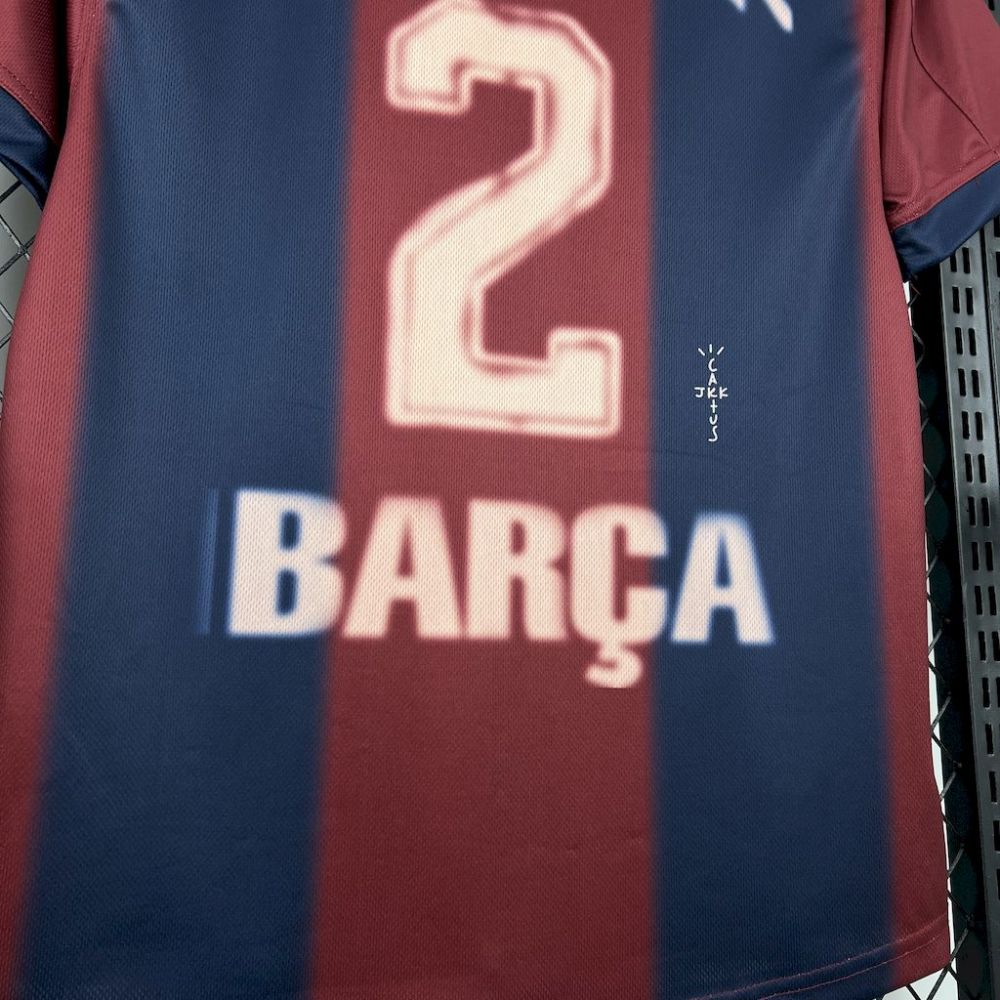 CJ X FC BARCELONA RETRO 2000/01 HOME SKELETON JERSEY