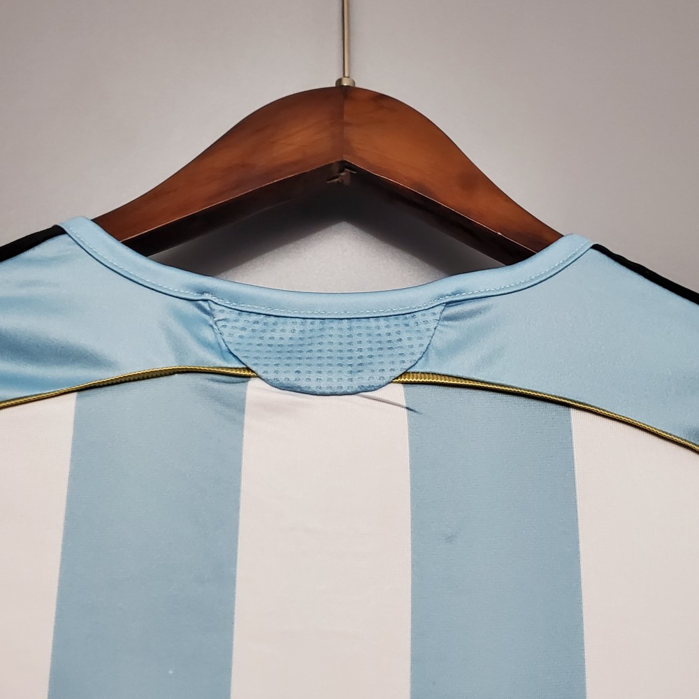 2006 Argentina World Cup Soccer Home Retro Jersey