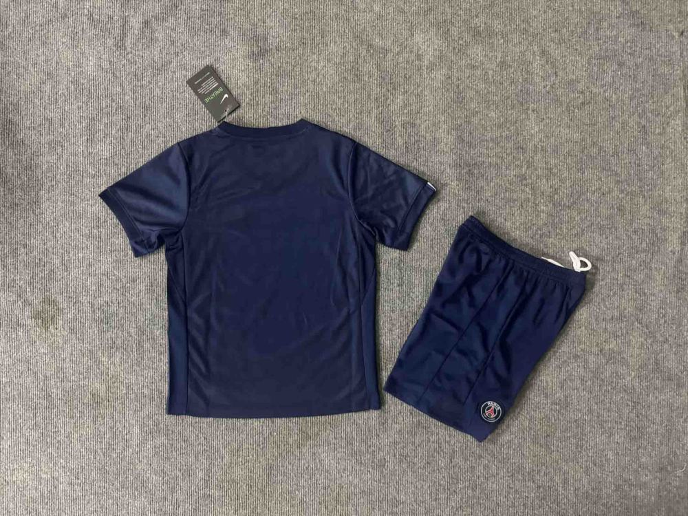 25-26 Paris Saint-Germain Home Soccer Kids Kit Jersey+Shorts