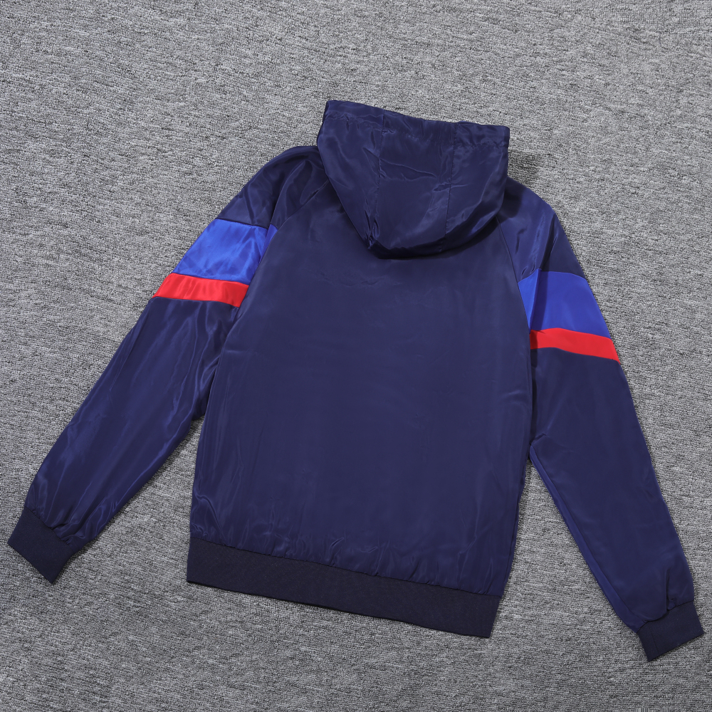 Barcelona Hoodie Sweatshirt Kit(Top+Pants) Red Black Jackets