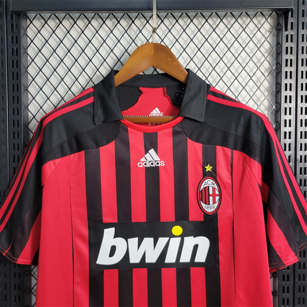 2007-08 AC Milan  Retro Jersey Home
