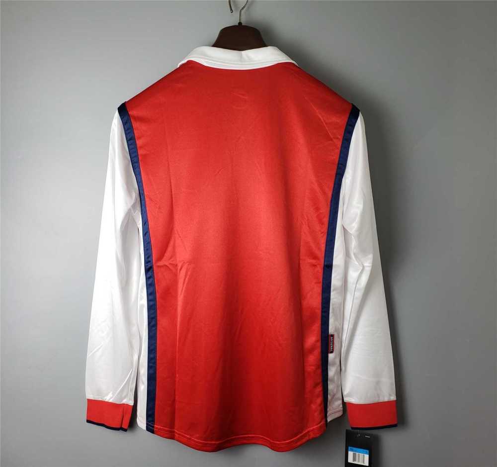 1998-1999 Arsenal Home Retro Version Jersey Long Sleeve