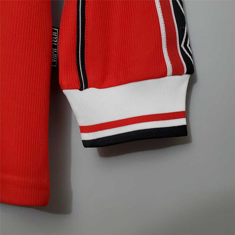1998-1999 Manchester United Home Retro Jersey Long Sleeve