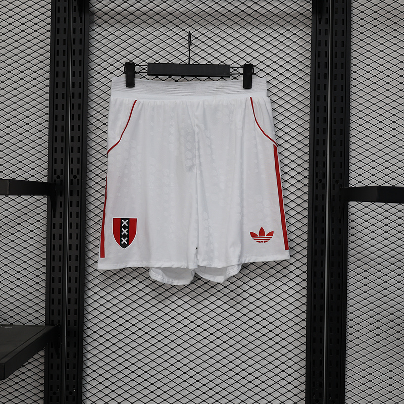 25-26 Ajax Home Soccer Shorts Player Version