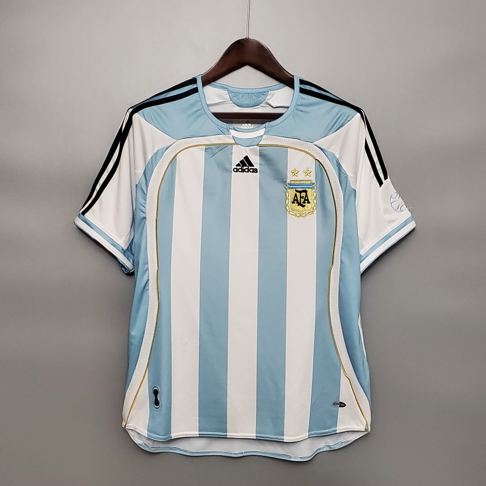 2006 Argentina World Cup Soccer Home Retro Jersey