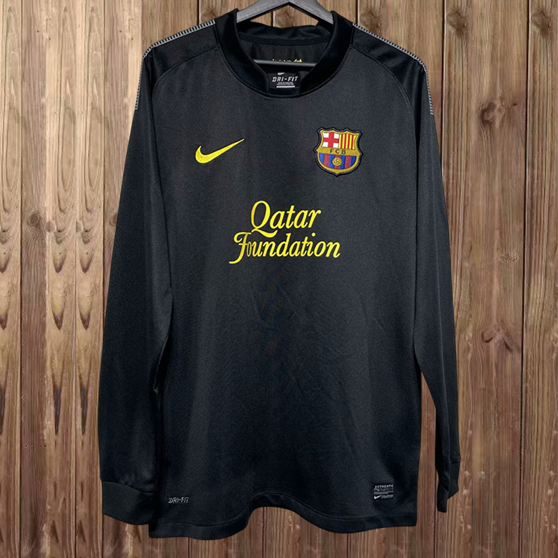 2011-12 Barcelona Away Retro Jersey Long Sleeve