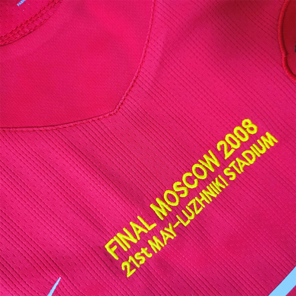 07-08 Manchester United Home UCL Final Retro Jersey Long Sleeve