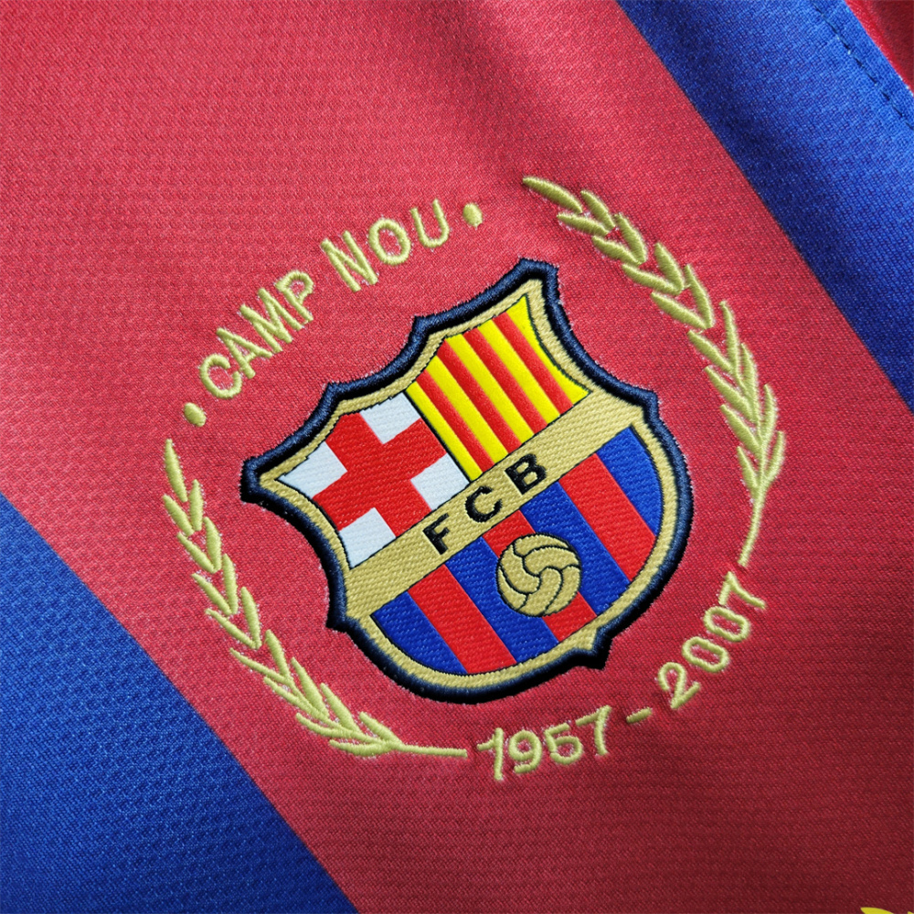 07-08 Barcelona Home Retro Jersey 50-Years Anniversary