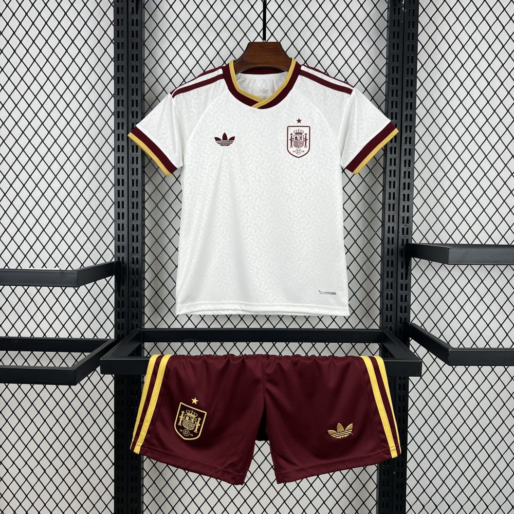 2026 Spain Away World Cup Soccer Kids Kit Jersey+Shorts