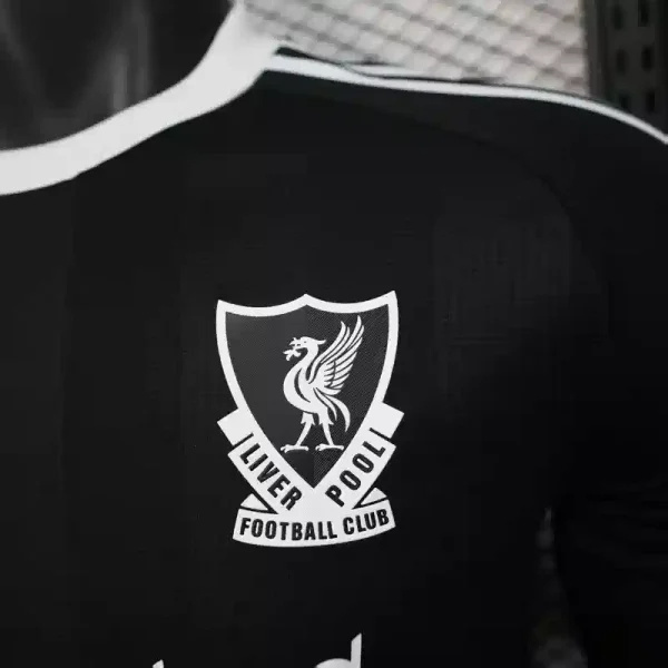 25-26 Liverpool Goalkeeper Black Soccer Jersey Player Version