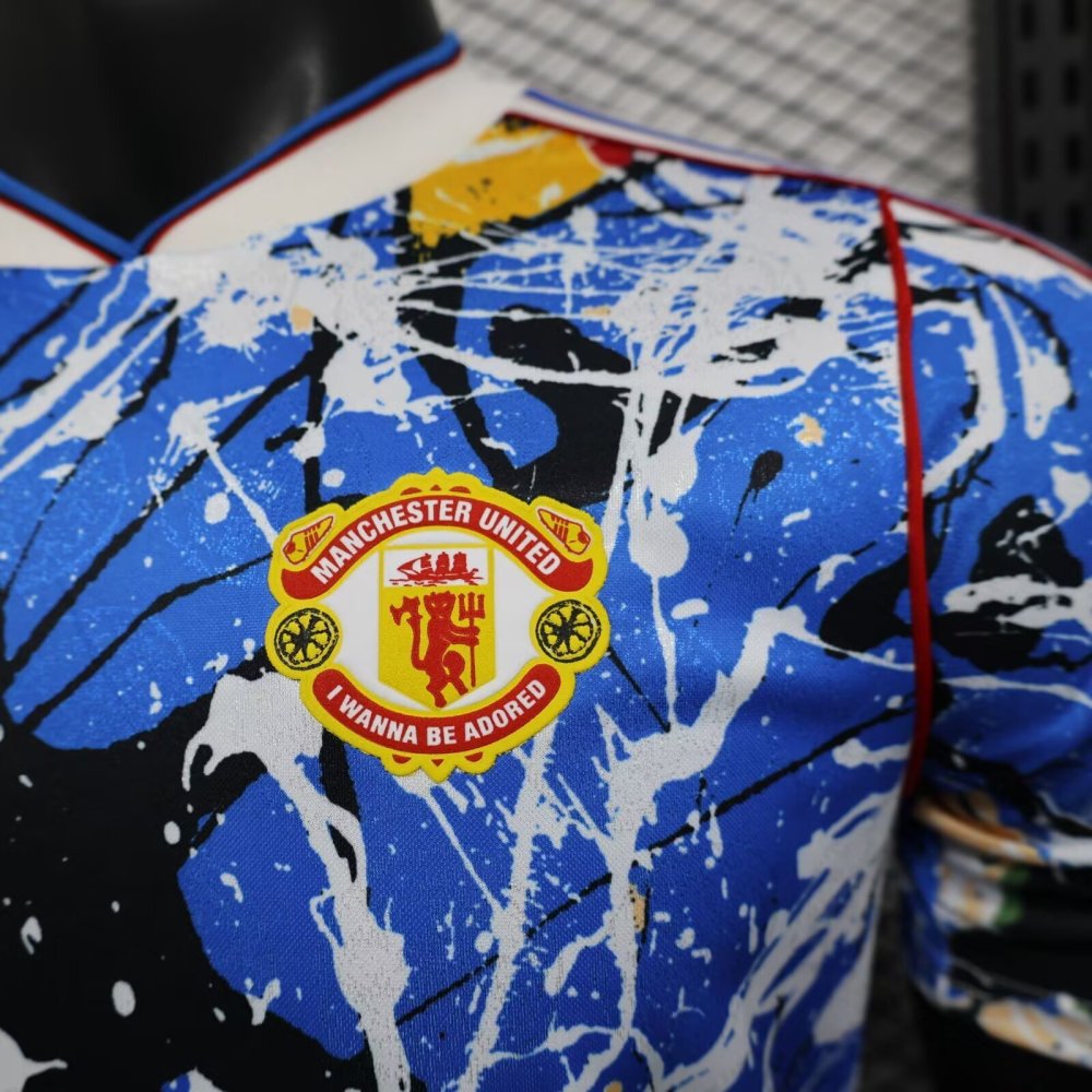 25-26 Manchester United Stone Roses Special Soccer Jersey Player Edition