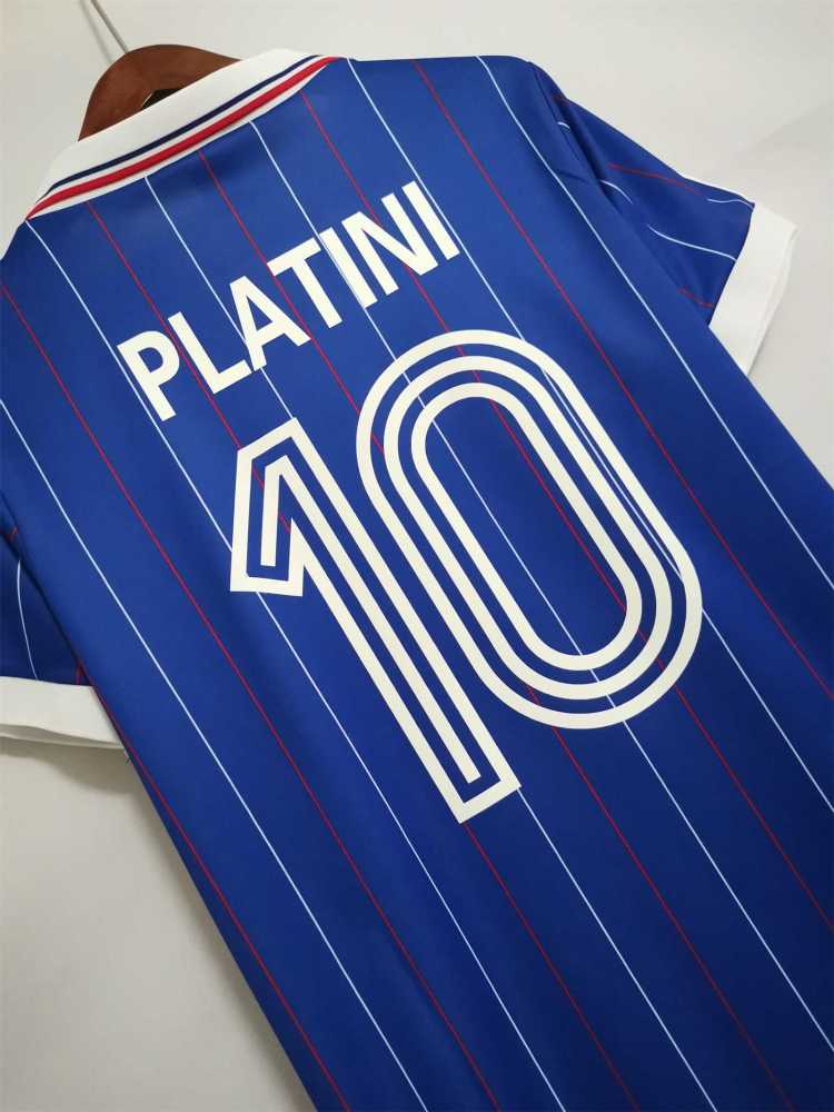 1982 France World Cup Home Retro Jersey