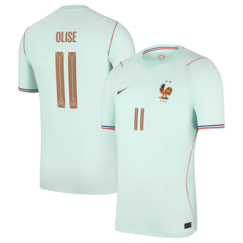Maillot France Nike FFF Extérieur Stadium 26 avec flocage Olise 11