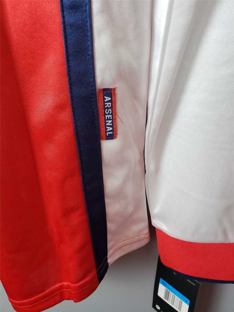 1998-1999 Arsenal Home Retro Version Jersey Long Sleeve