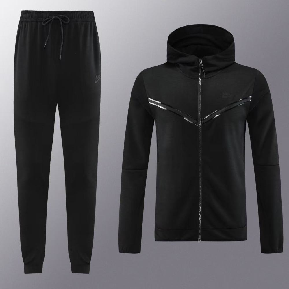 Sportswear Tech Fleece Men's Full-Zip Hoodie With the Pants - Black/Black