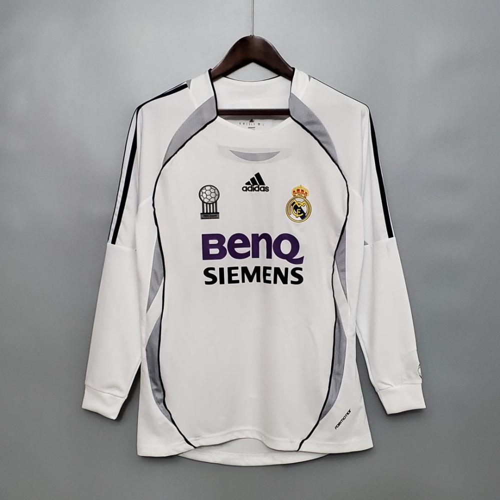 2006/07 Real Madrid Home Retro Jersey Long Sleeve