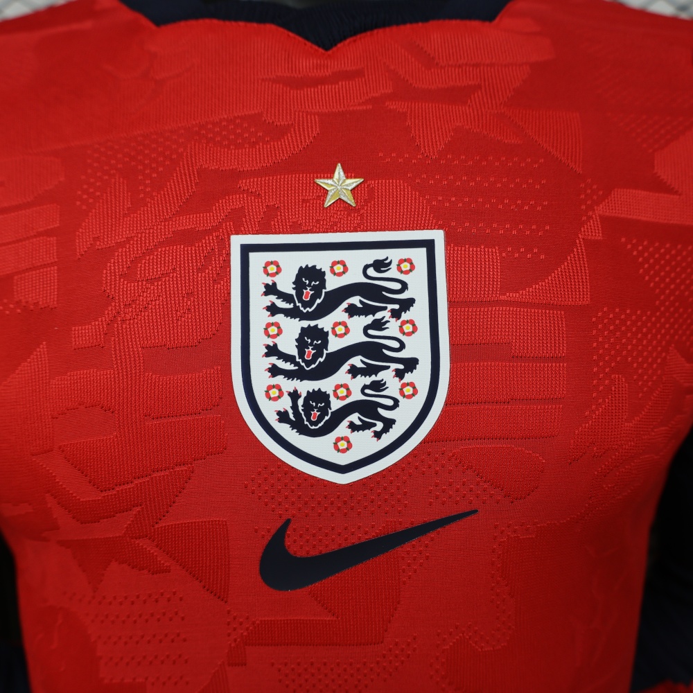 2026 England Away Word Cup Soccer Jersey Player Version Long Sleeve