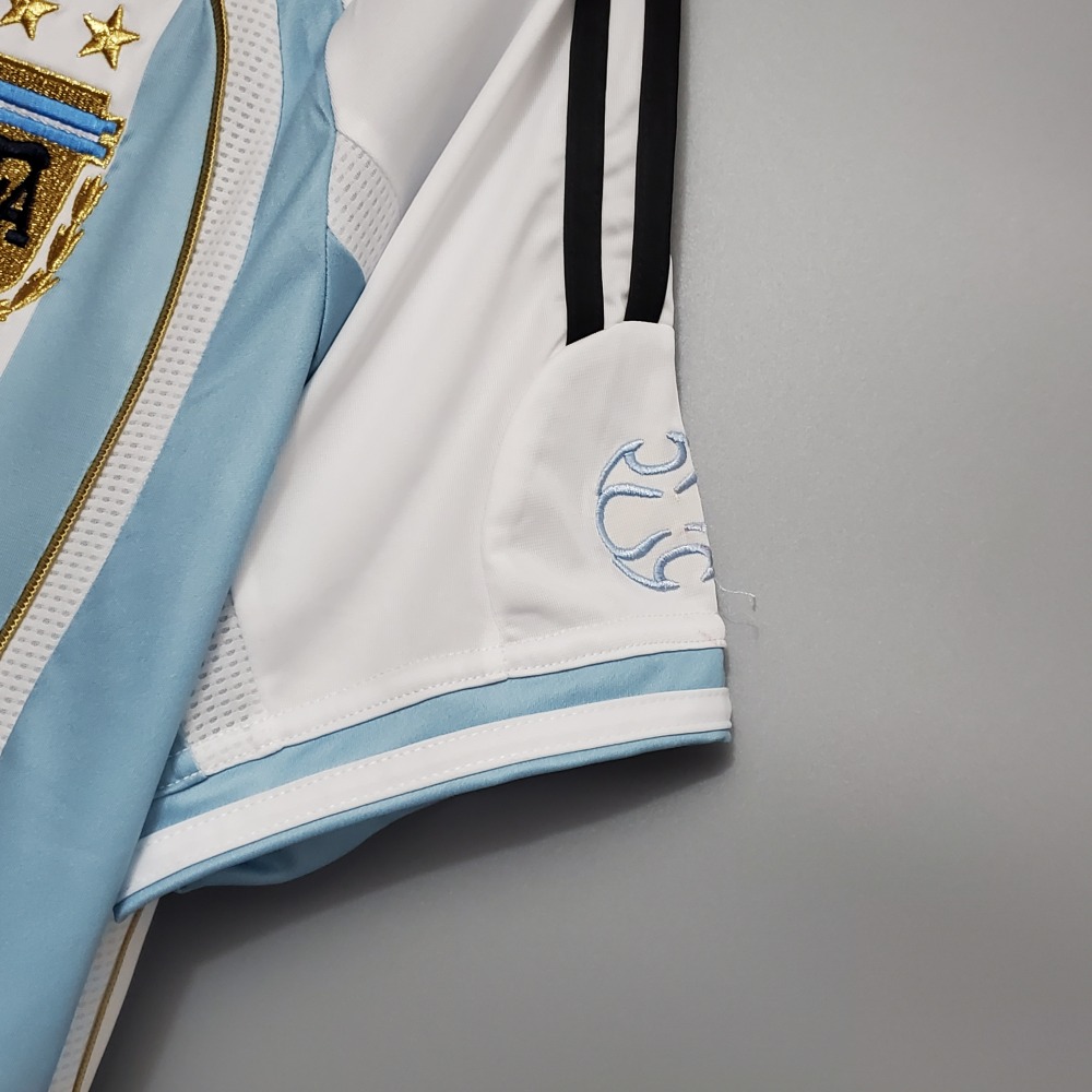 2006 Argentina World Cup Soccer Home Retro Jersey