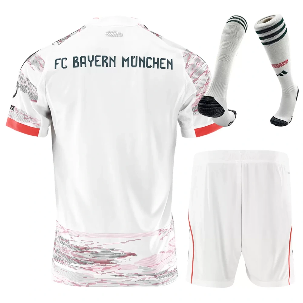 25-26 Bayern Munich Away Football Full Kit Jersey+Shorts+Socks