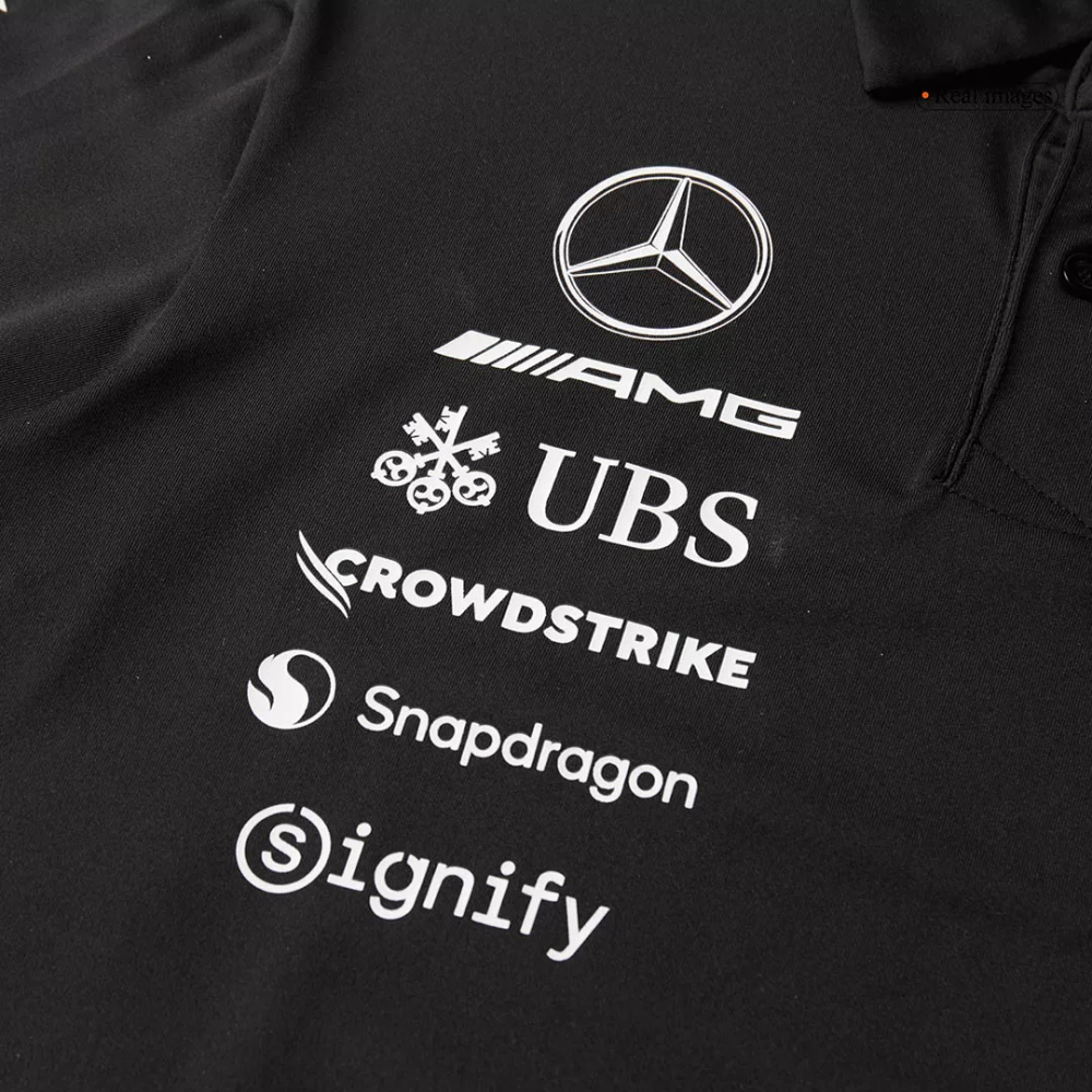 Mercedes AMG Petronas F1 Racing Team Black T-Shirt 2025