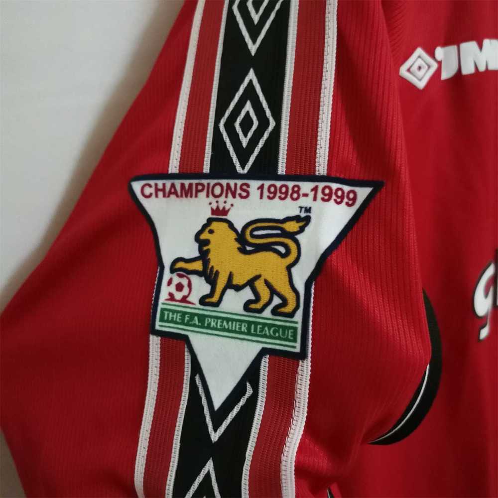1998-1999 Manchester United Home Retro Jersey Long Sleeve