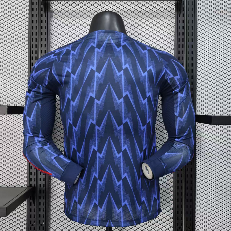 25-26 Arsenal Away Soccer Jersey Play Version Long Sleeve