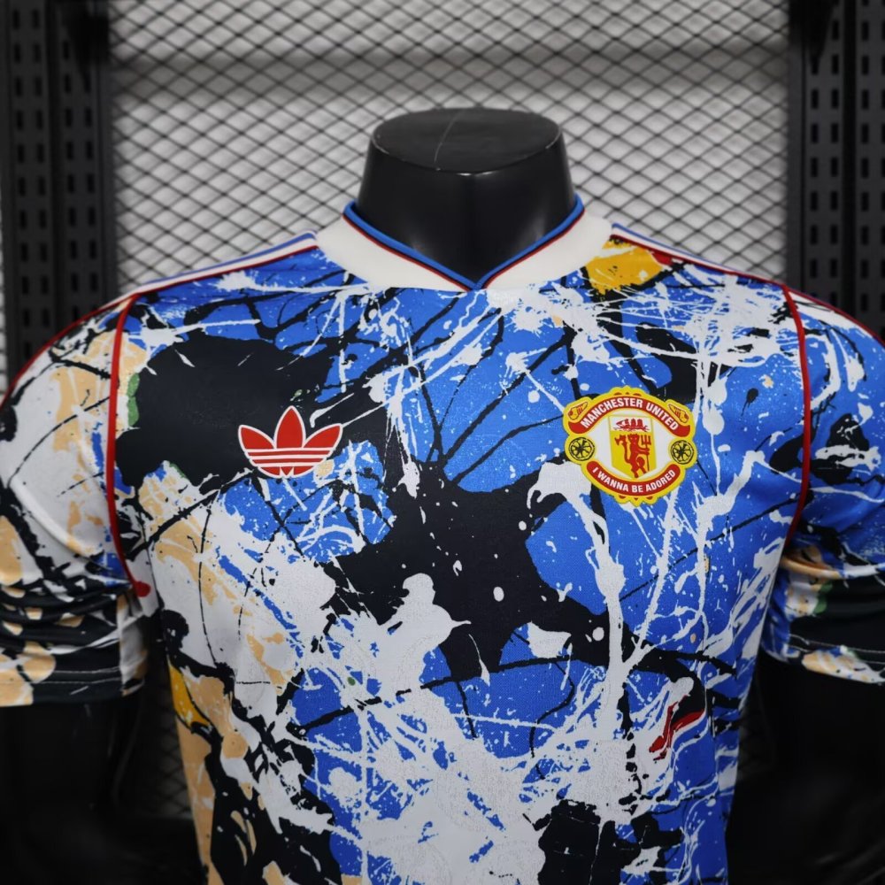 25-26 Manchester United Stone Roses Special Soccer Jersey Player Edition