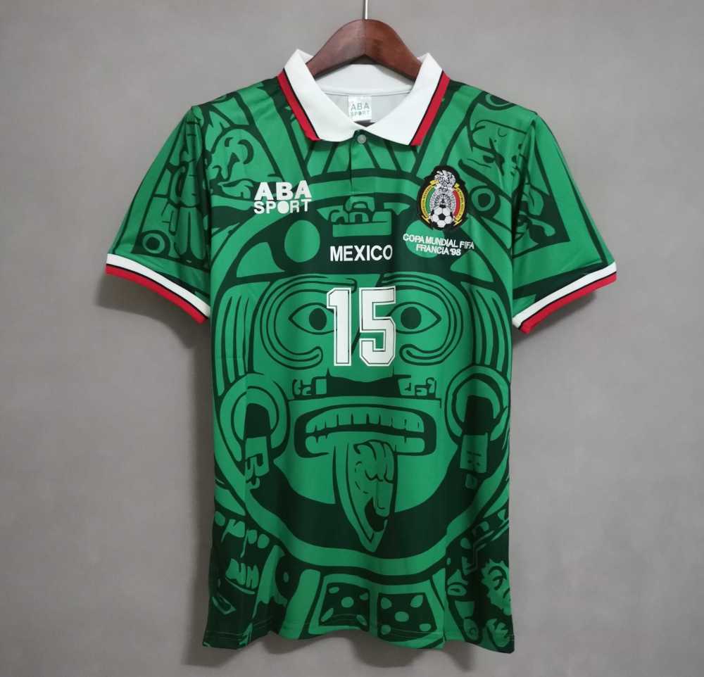 1998 Mexico World Cup Home Retro Jersey