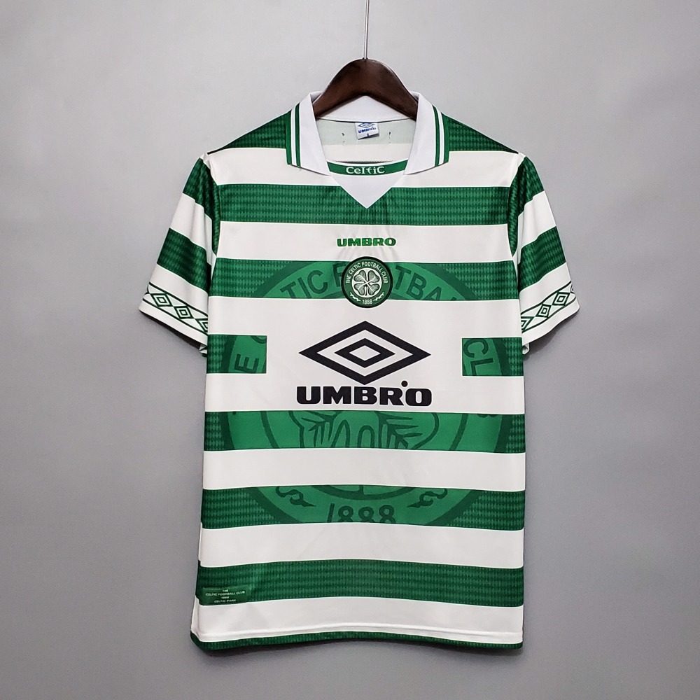 1998/99 Celtic Home Soccer Jersey Retro Version