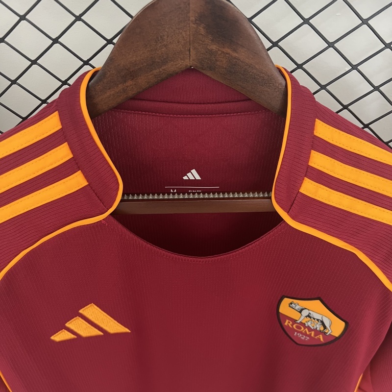 25-26 AS Roma Home Soccer Jersey
