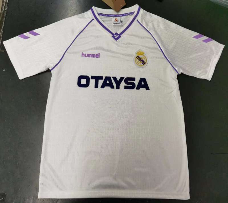 1990-91 Real Madrid Home Retro Jersey