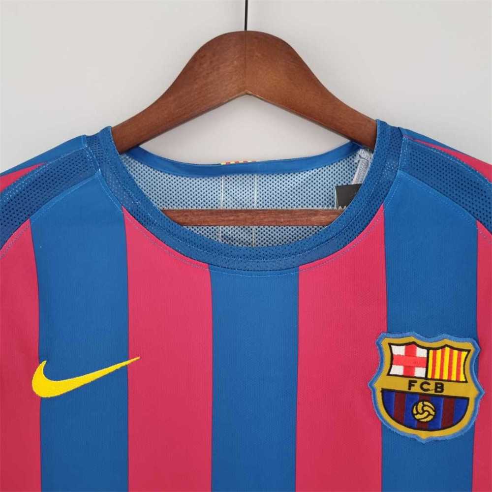 05-06 Barcelona Home Retro Jersey Long Sleeve