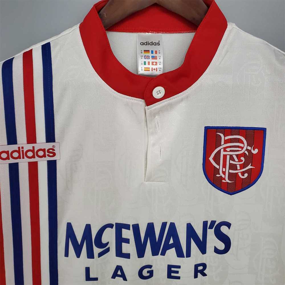 1996-97 Glasgow Rangers Away Soccer Retro Jersey