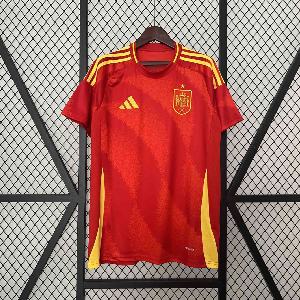 2024 Spain Euro Cup Home Football Jersey