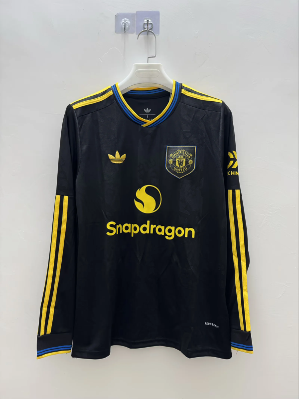 25-26 Manchester United Third Away Soccer Jersey Long Sleeve