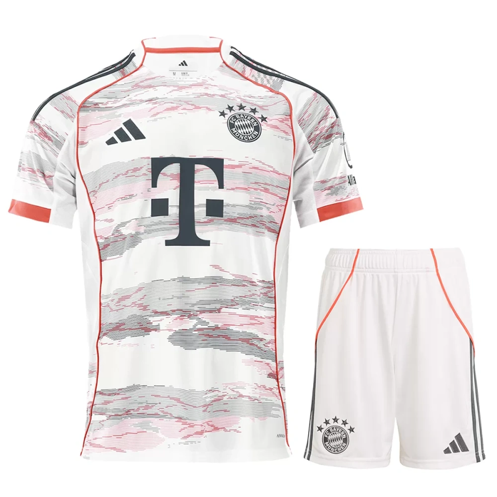 25-26 Bayern Munich Away Football Full Kit Jersey+Shorts+Socks