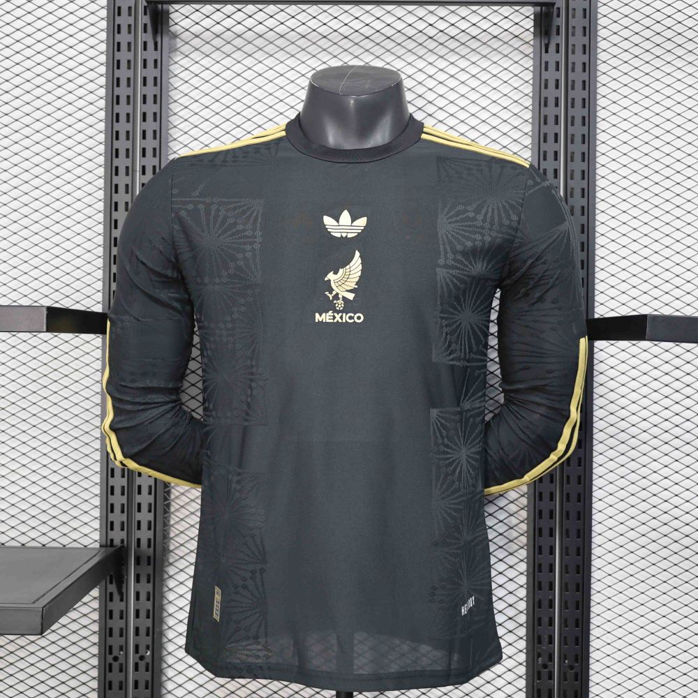 25-26 Mexico black Special Player Version Jersey Long Sleeve
