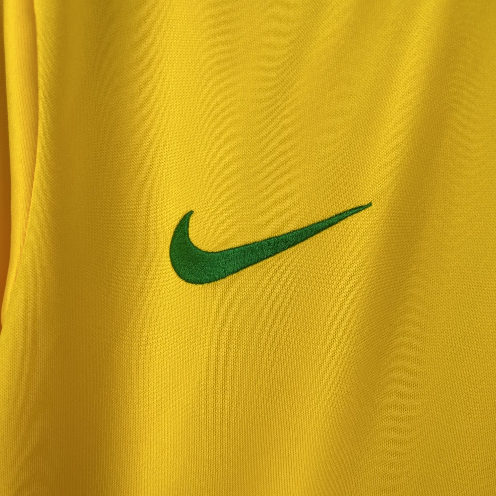 1998 Brazil World Cup Home Retro Jersey Long Sleeve
