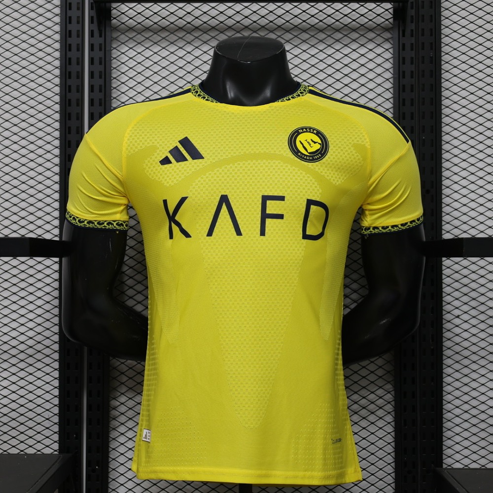 26-27 Al-Nassr Victory Home Soccer Jersey Player Version with Sponsor