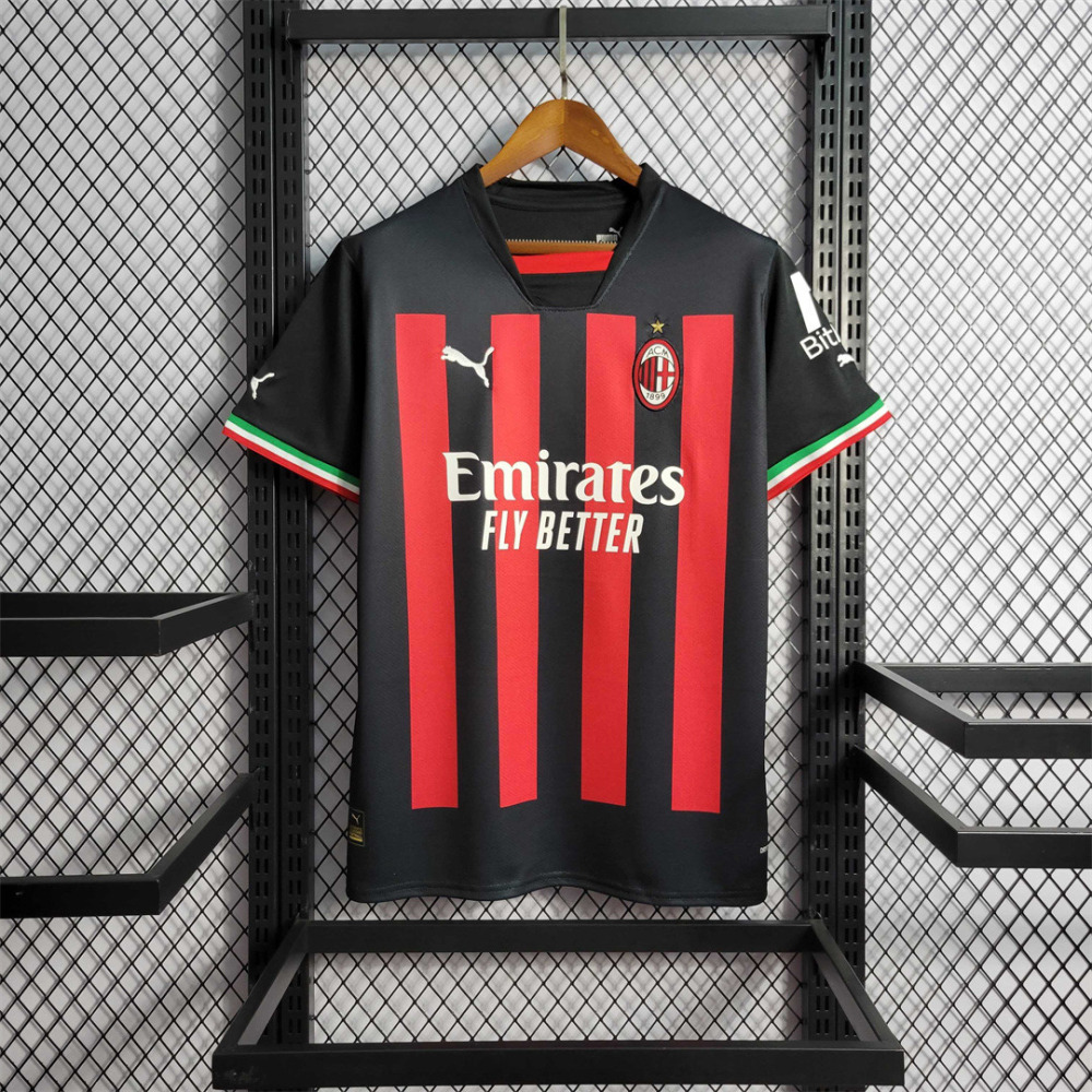 22-23 AC Milan Home Fan Version Jersey