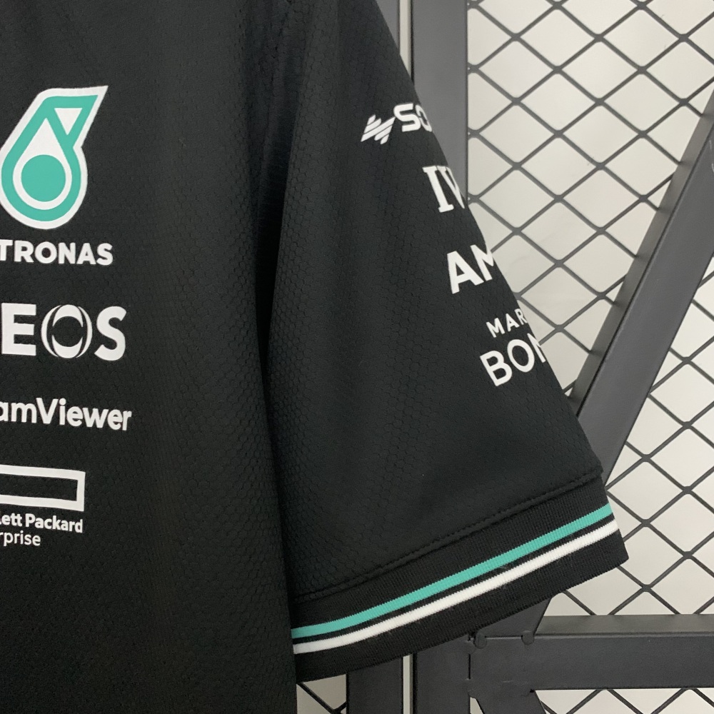 Mercedes AMG Petronas F1 Racing Team Black Driver T-Shirt 2025