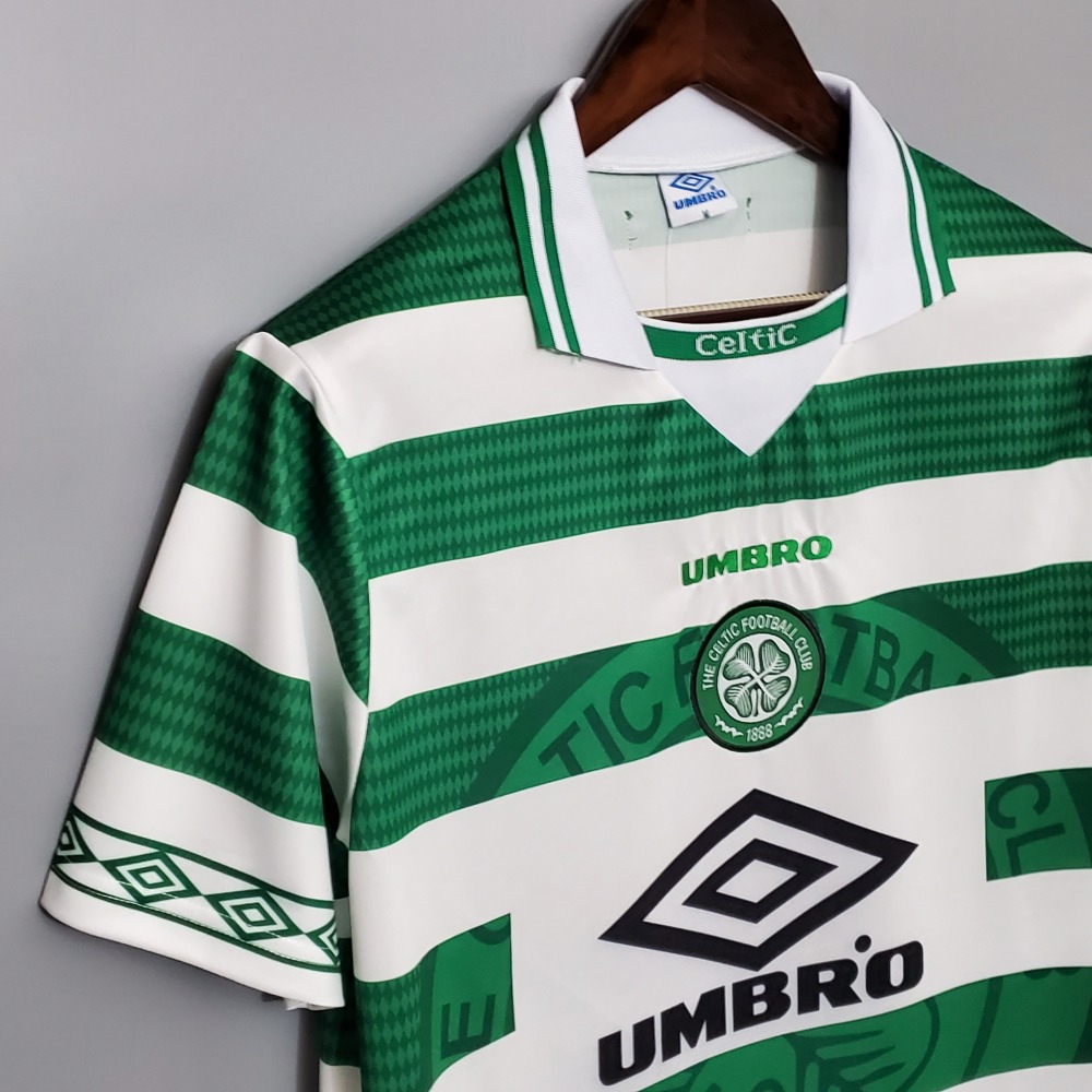 1998/99 Celtic Home Soccer Jersey Retro Version