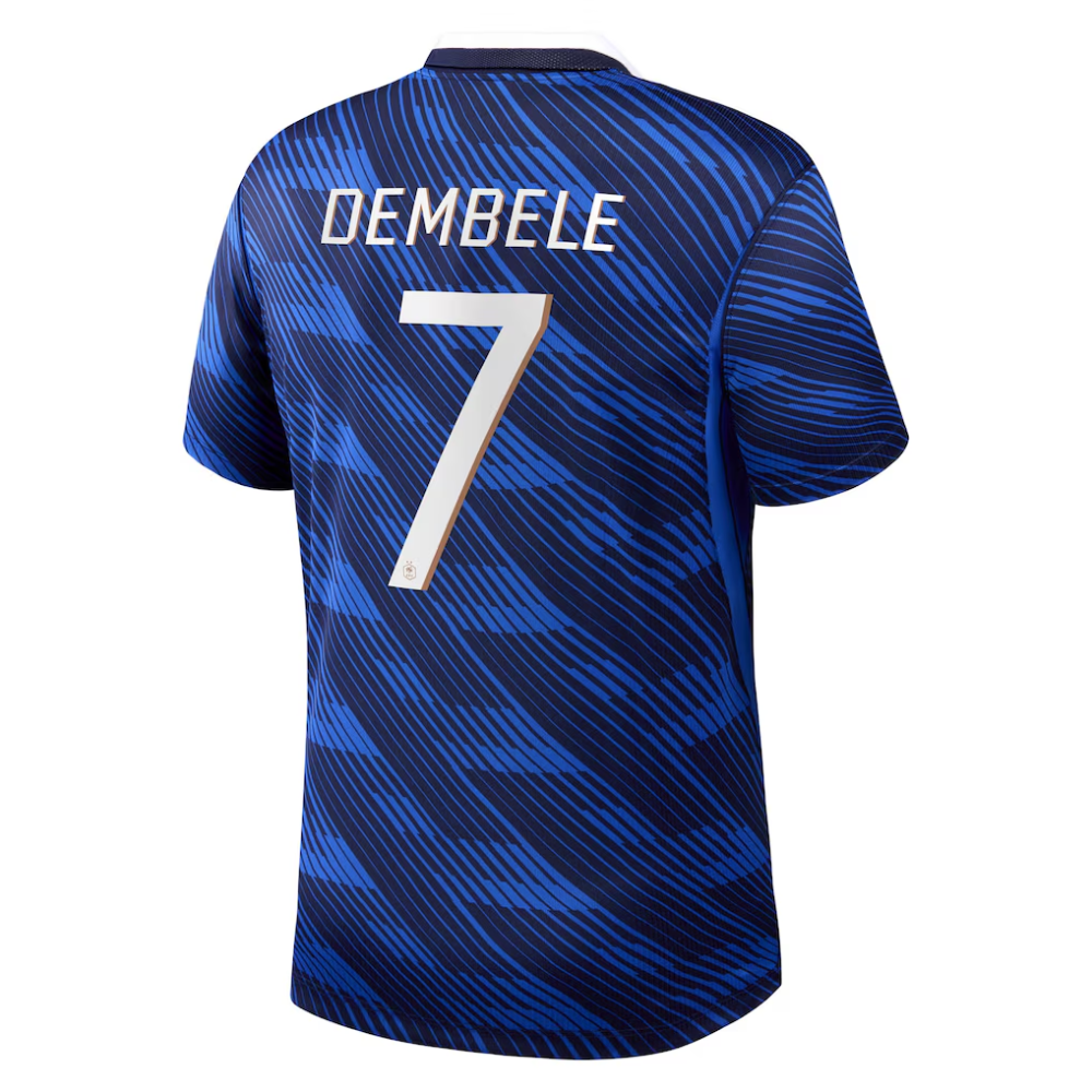 Maillot France Nike FFF Domicile Stadium 26 avec flocage Dembele 7