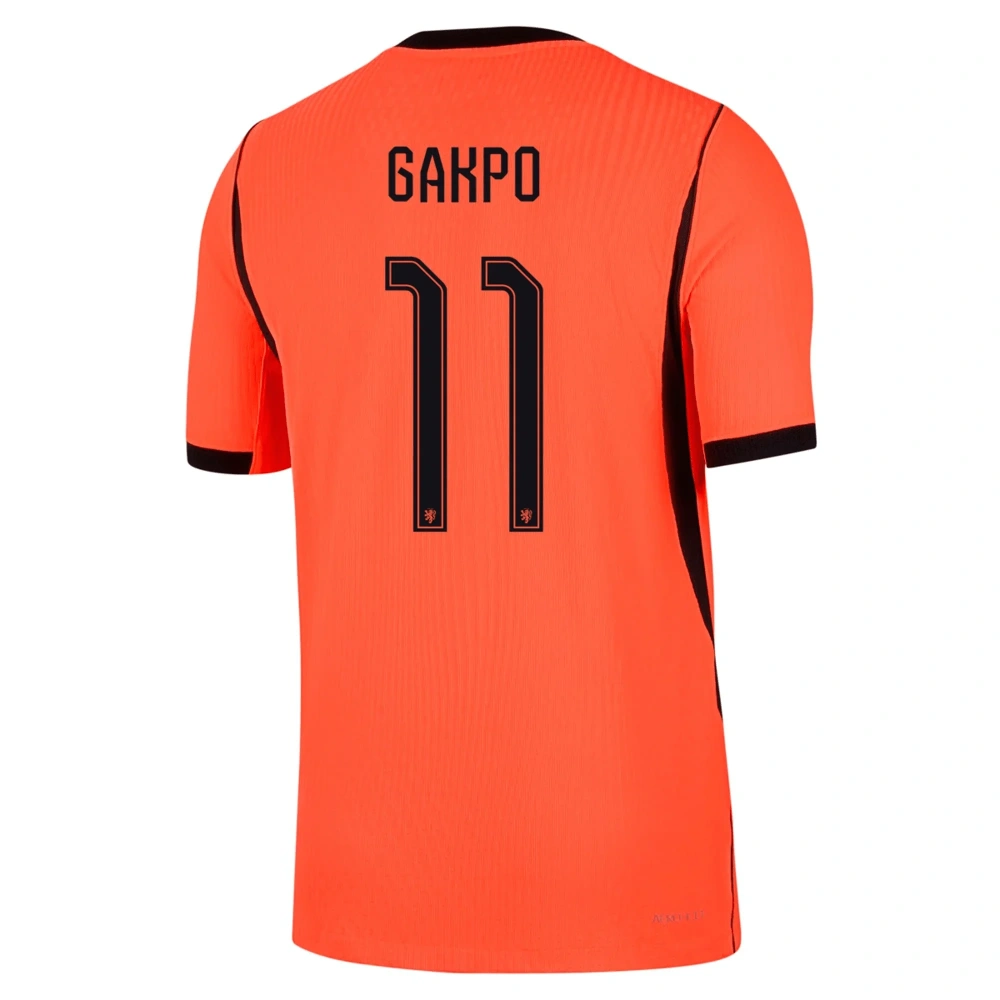 Nike Netherlands Cody Gakpo Match Authentic Home Jersey 2026 (Hyper Crimson/Black)
