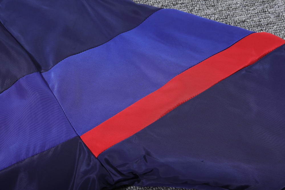 Barcelona Hoodie Sweatshirt Kit(Top+Pants) Red Black Jackets