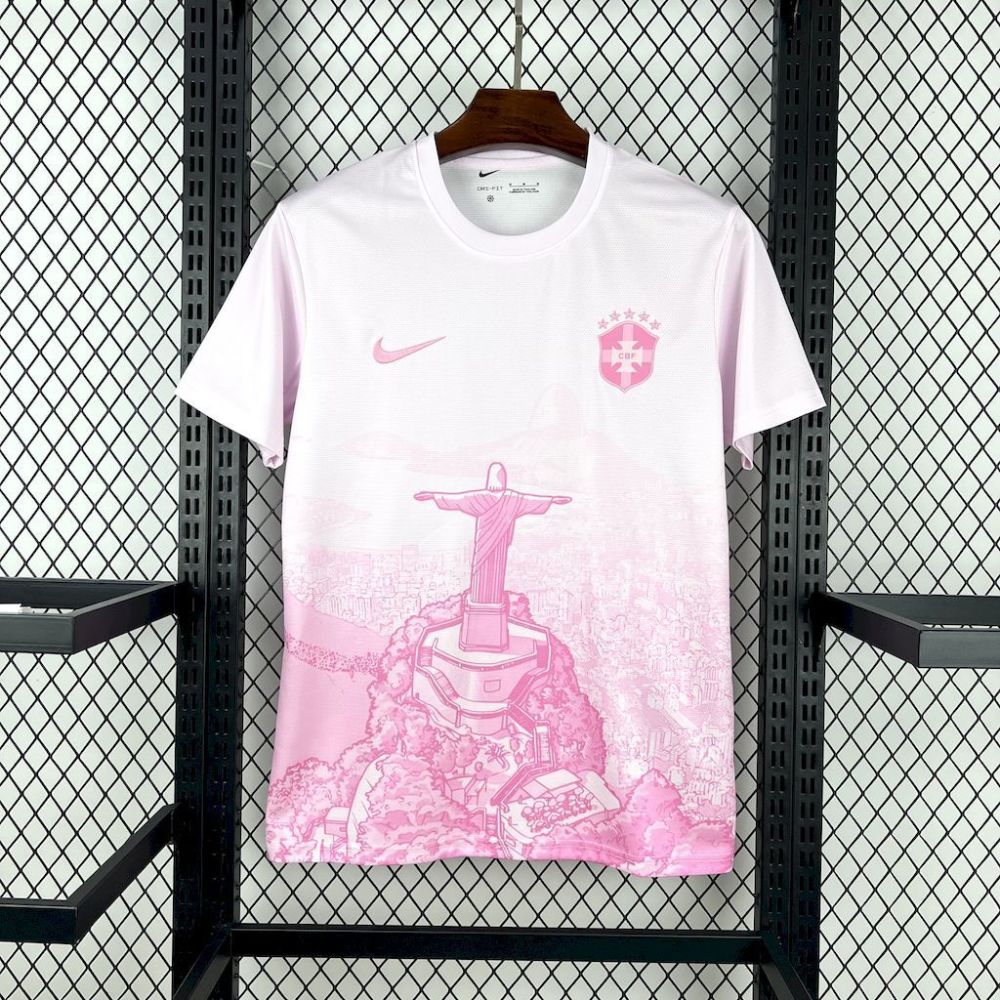 2025 Brazil Cristo Redemption Pink Special Edition T-Shirt