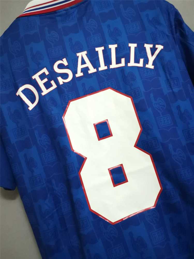 1996 France Euro Cup Home Retro Jersey